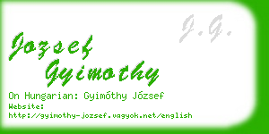 jozsef gyimothy business card